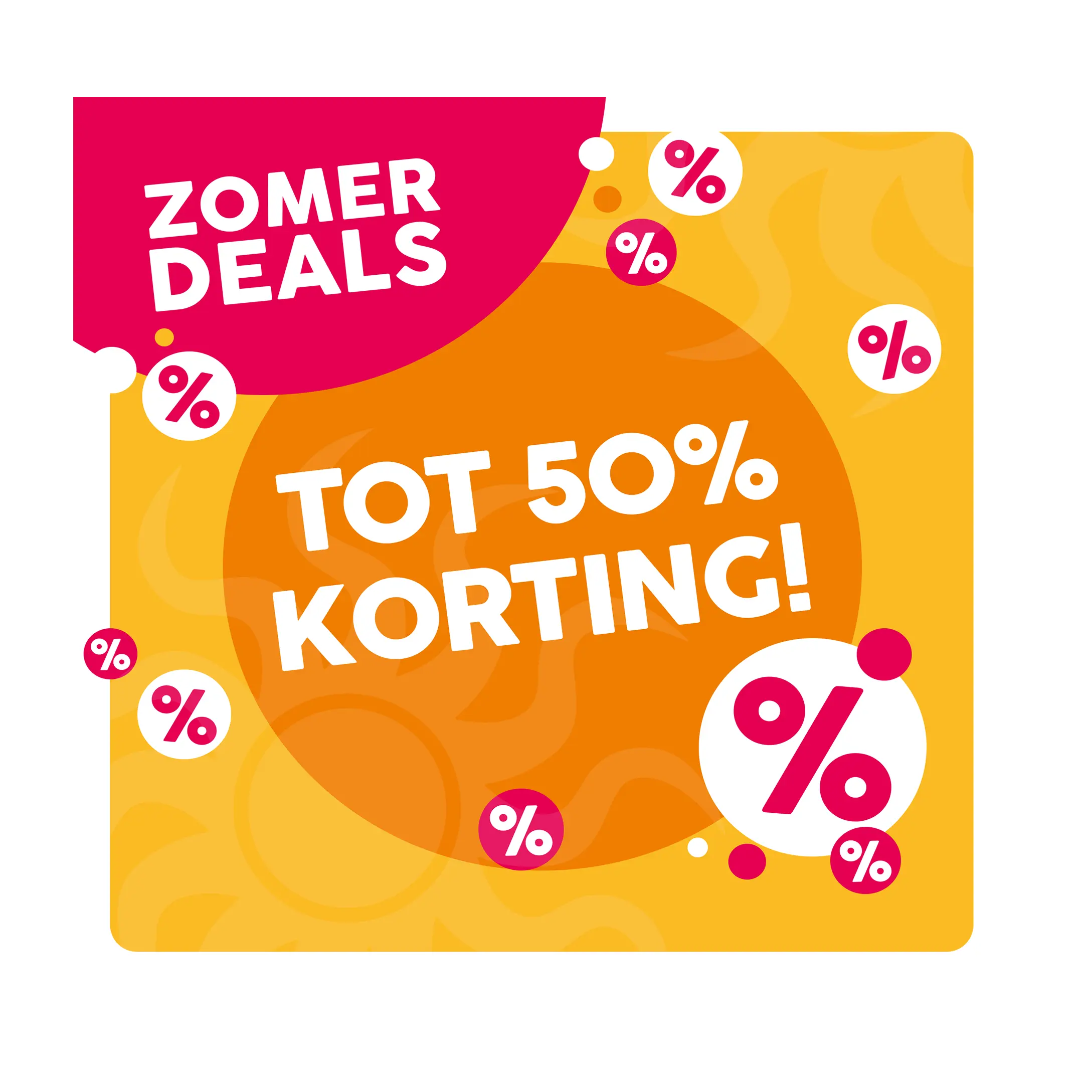 Zomerdeals prijskaartje